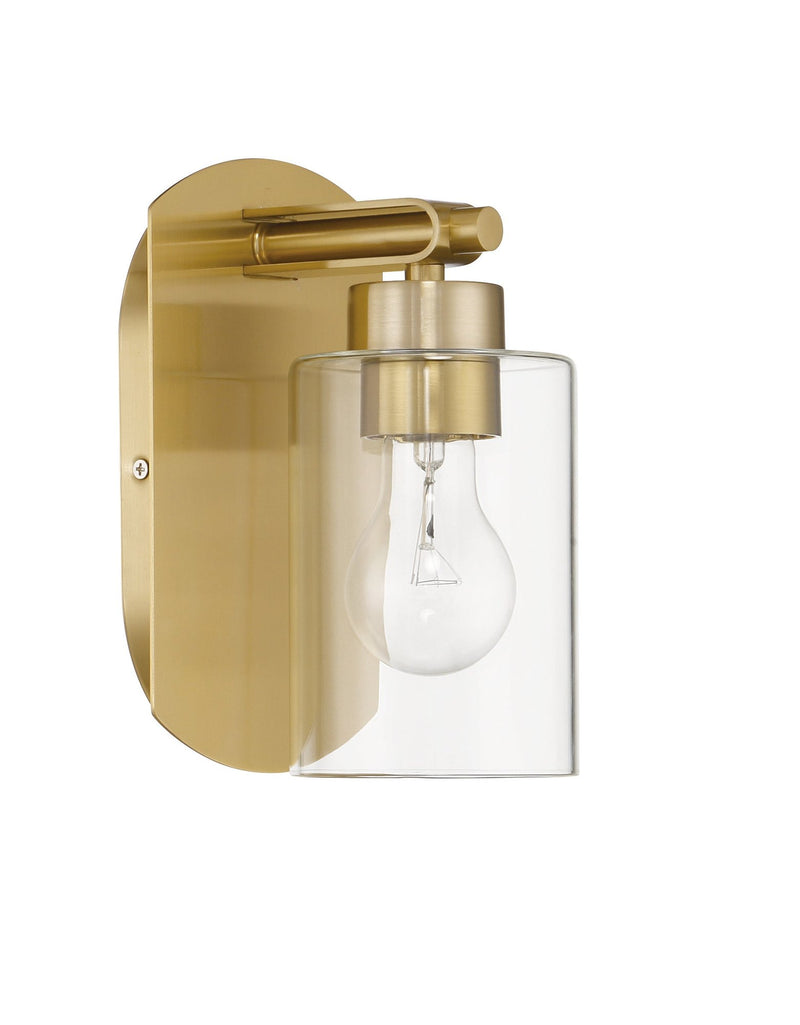 Hendrix 1 Light 5.25" Wall Sconce in Satin Brass