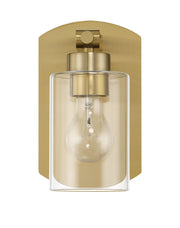 Hendrix 1 Light 5.25" Wall Sconce in Satin Brass