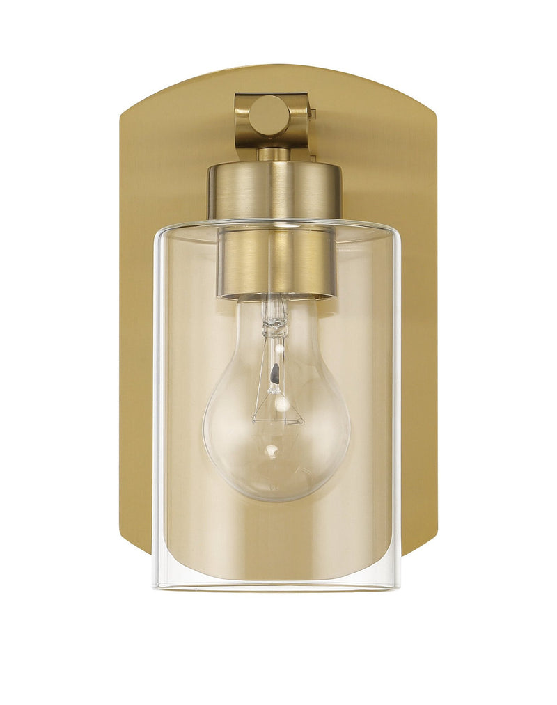 Hendrix 1 Light 5.25" Wall Sconce in Satin Brass