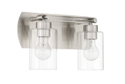 Hendrix 2 Light 14" Vanity in Brushed Polished Nickel