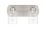 Hendrix 2 Light 14" Vanity in Brushed Polished Nickel