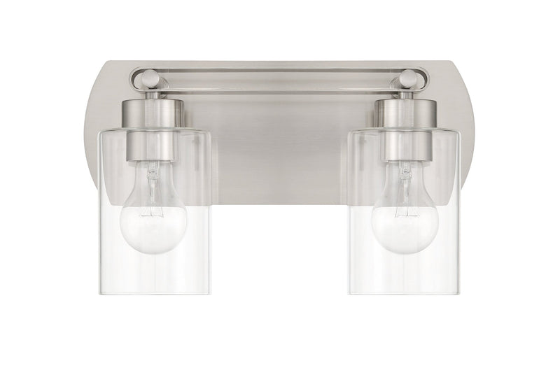 Hendrix 2 Light 14" Vanity in Brushed Polished Nickel
