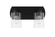 Hendrix 2 Light 14" Vanity in Flat Black