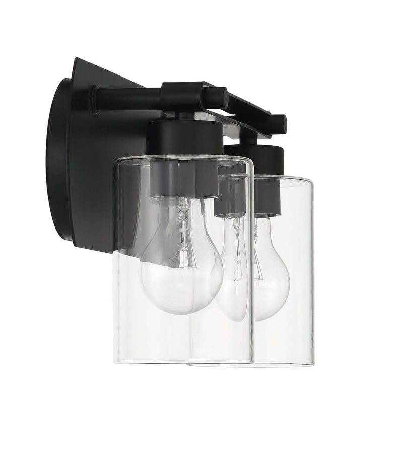 Hendrix 2 Light 14" Vanity in Flat Black