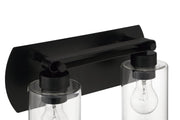 Hendrix 2 Light 14" Vanity in Flat Black