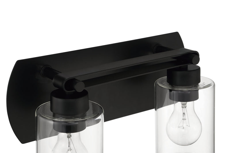 Hendrix 2 Light 14" Vanity in Flat Black