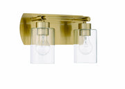 Hendrix 2 Light 14" Vanity in Satin Brass