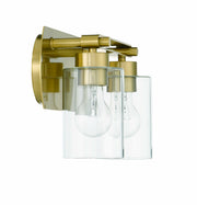 Hendrix 2 Light 14" Vanity in Satin Brass