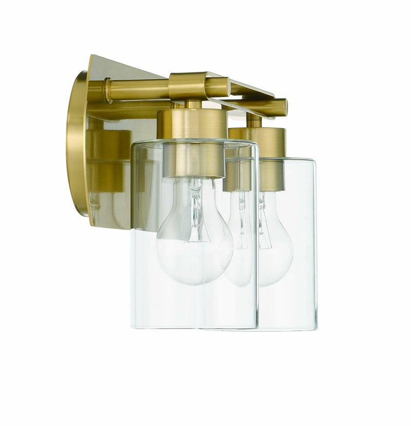 Hendrix 2 Light 14" Vanity in Satin Brass