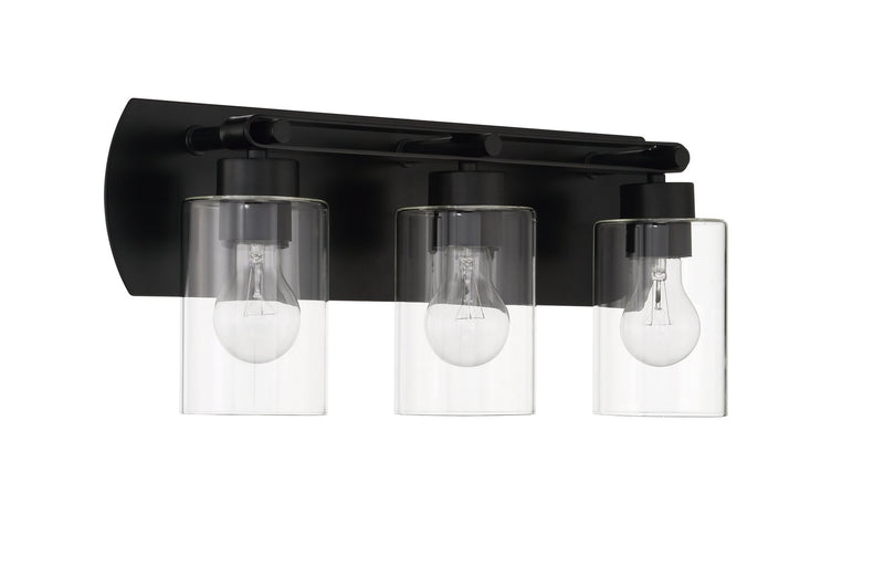 Hendrix 3 Light 20.5" Vanity in Flat Black