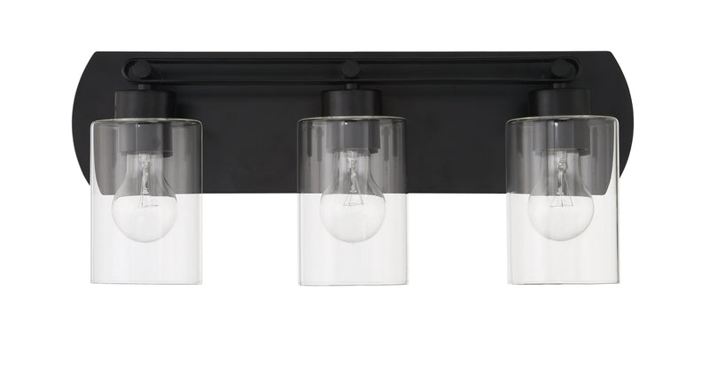 Hendrix 3 Light 20.5" Vanity in Flat Black