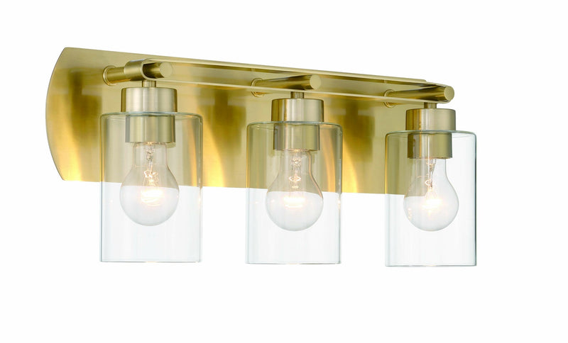 Hendrix 3 Light 20.5" Vanity in Satin Brass