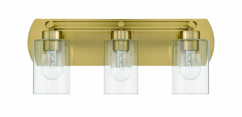 Hendrix 3 Light 20.5" Vanity in Satin Brass