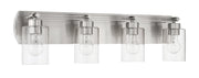 Hendrix 4 Light 30.75" Vanity in Brushed Polished Nickel