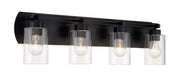 Hendrix 4 Light 30.75" Vanity in Flat Black