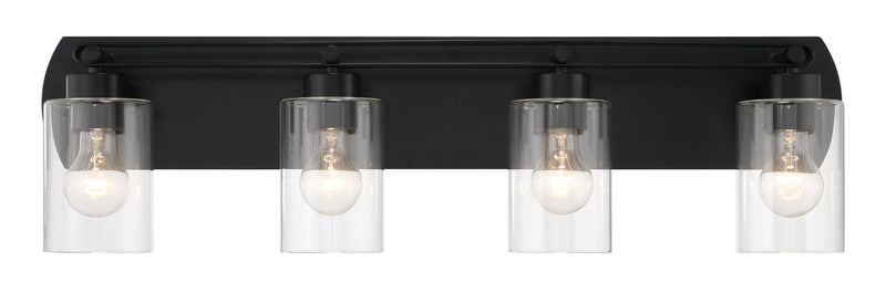 Hendrix 4 Light 30.75" Vanity in Flat Black