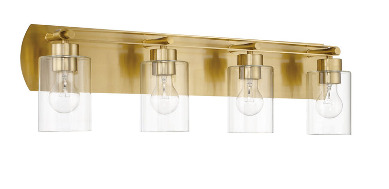 Hendrix 4 Light 30.75" Vanity in Satin Brass