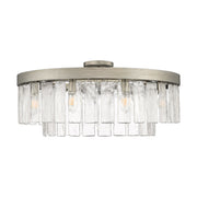 Ciara 9-Light Semi-Flush Mount in Peruvian Silver
