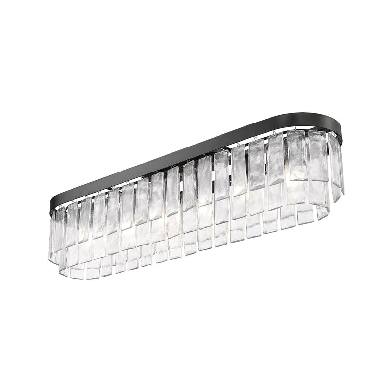 Ciara 6-Light Flush Mount in Matte Black