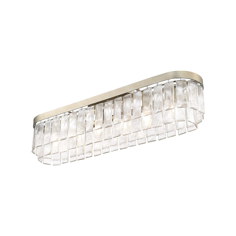 Ciara 6-Light Flush Mount in White Gold