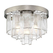 Ciara 3-Light Flush Mount in Peruvian Silver