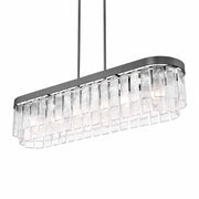 Ciara 6-Light Linear Pendant in Matte Black