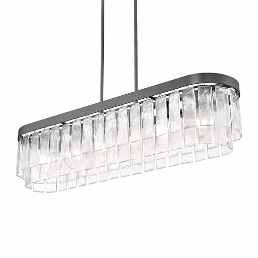 Ciara 6-Light Linear Pendant in Matte Black