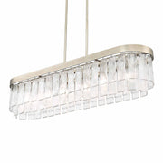 Ciara 6-Light Linear Pendant in White Gold