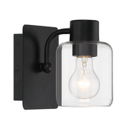 Rori 1 Light 5.25" Wall Sconce in Flat Black