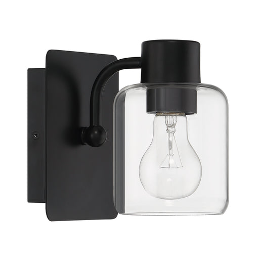 Rori 1 Light 5.25" Wall Sconce in Flat Black