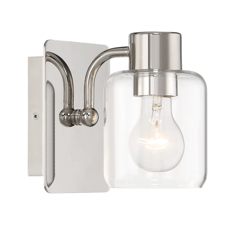 Rori 1 Light 5.25" Wall Sconce in Polished Nickel