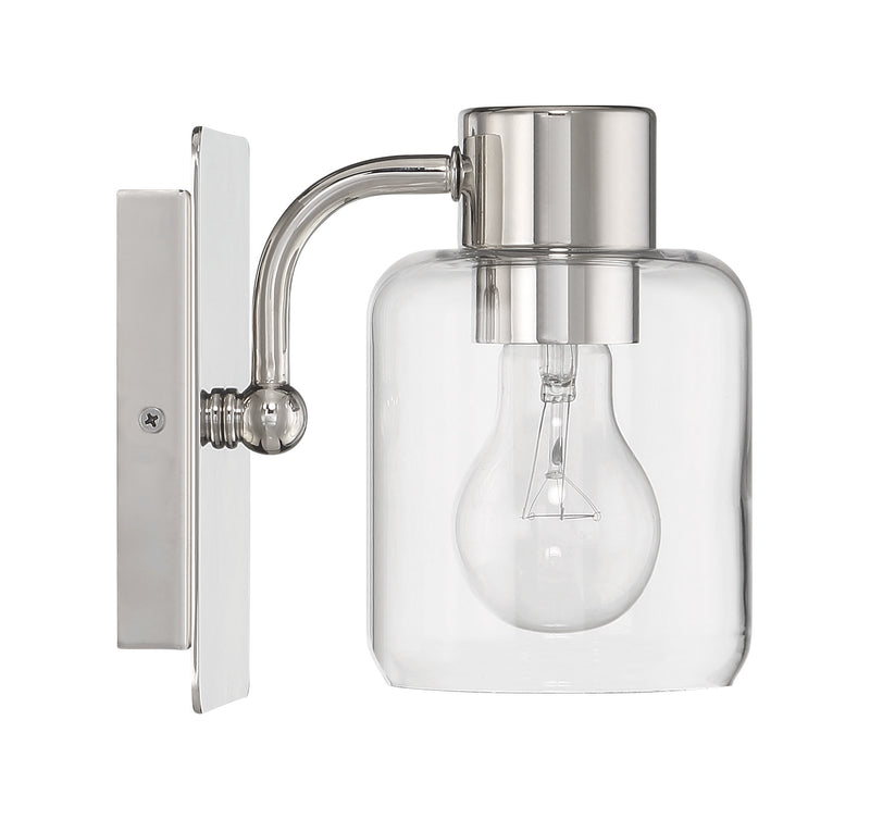 Rori 1 Light 5.25" Wall Sconce in Polished Nickel