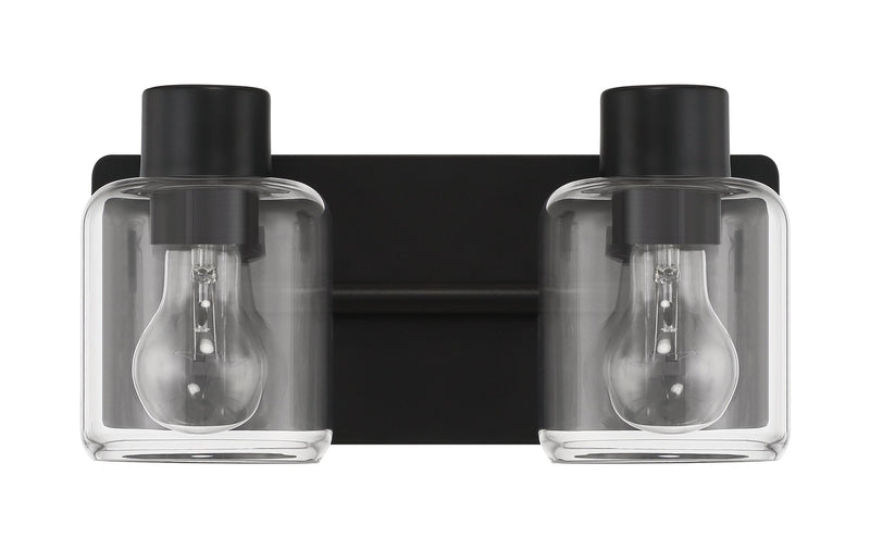 Rori 2 Light 12.38" Vanity in Flat Black