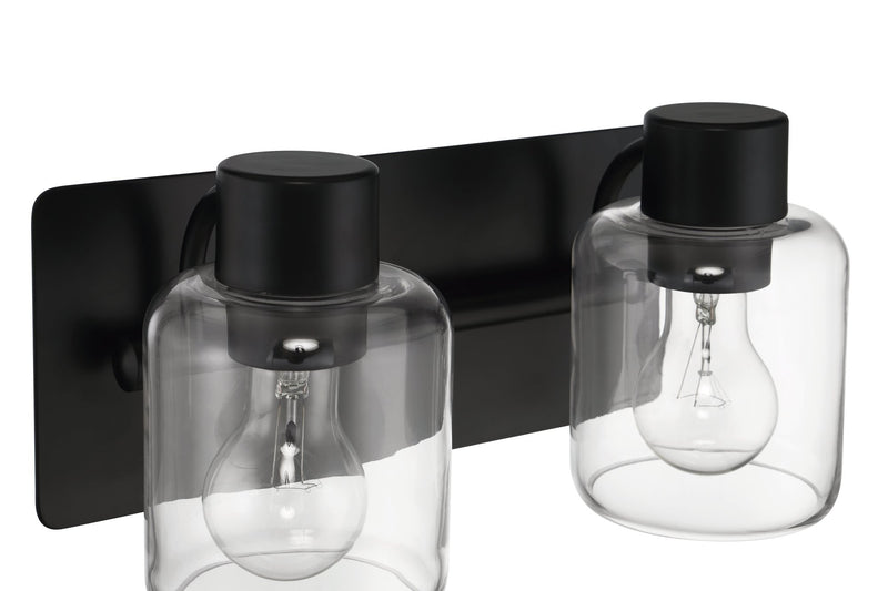 Rori 2 Light 12.38" Vanity in Flat Black