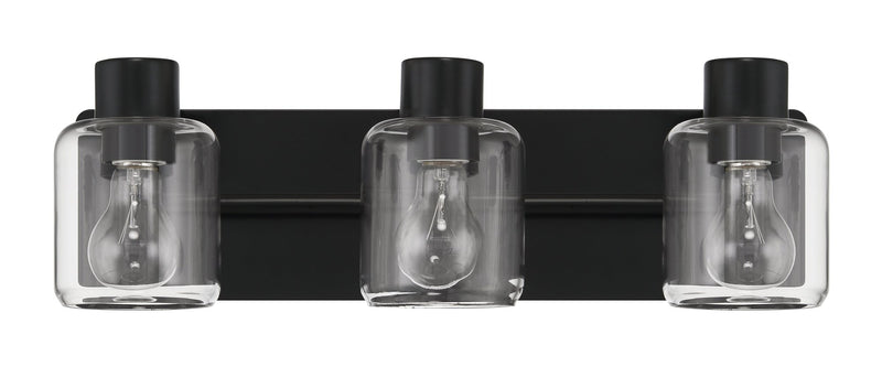 Rori 3 Light 20.25" Vanity in Flat Black