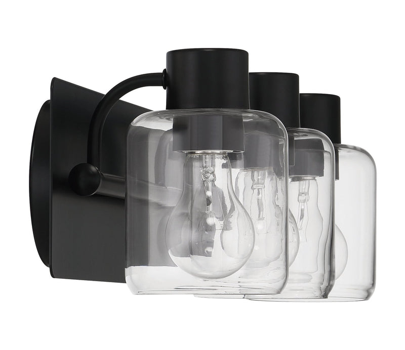 Rori 3 Light 20.25" Vanity in Flat Black