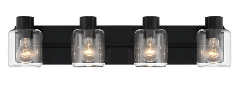 Rori 4 Light 28.25" Vanity in Flat Black