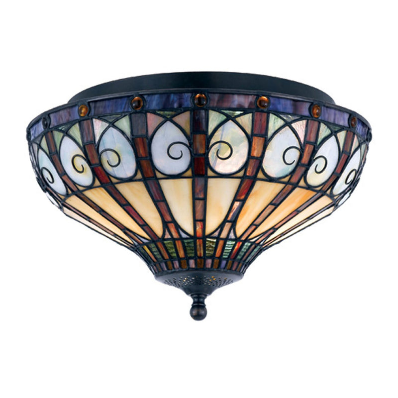 Ava 2-Light Flush Mount in Vintage Bronze