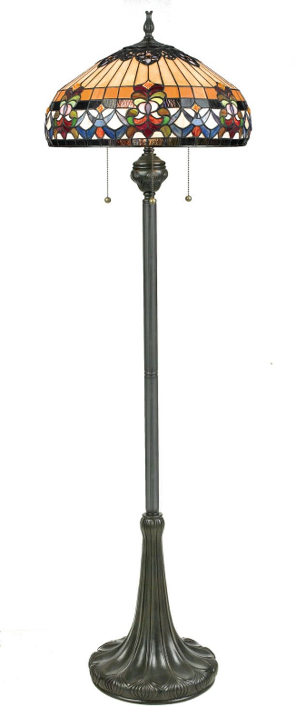 Belle Fleur 3-Light Floor Lamp in Vintage Bronze