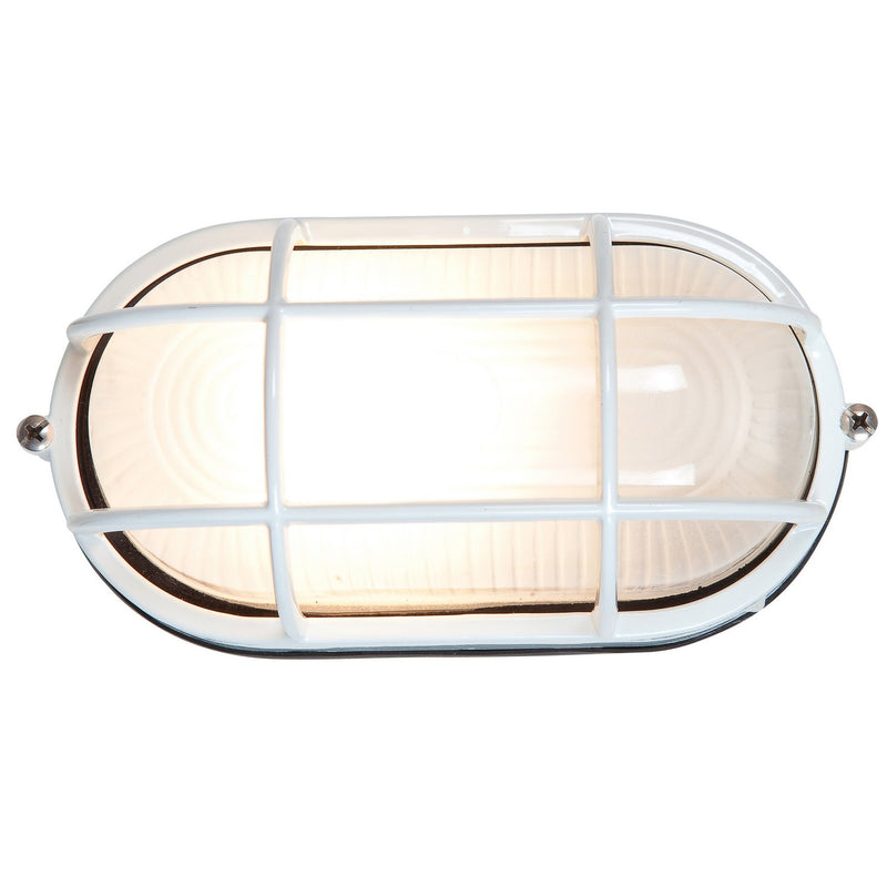 Nauticus Dual Mount Large Outdoor Bulkhead Light in White