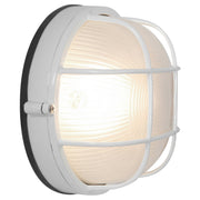 Nauticus Round Dual Mount 9.5" Outdoor Bulkhead Light in White