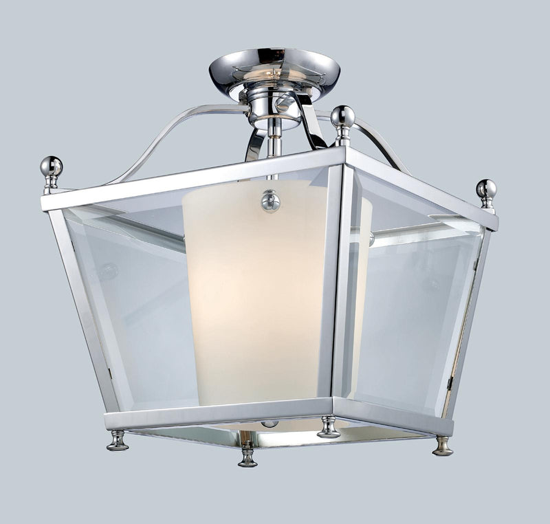 Ashbury 3 Light Semi Flush Mount in Chrome