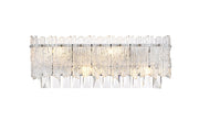 Emilia 19" 4-Light Bath Vanity Light in Chrome And Clear