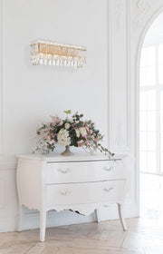 Emilia 19" 4-Light Bath Vanity Light in Satin Gold And Clear