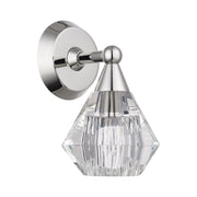 Brussels Crystal Wall Sconce in Polished Nickel