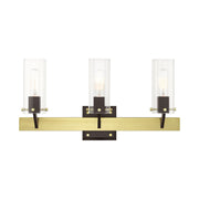 Beckett 3-Light Bath Vanity Light in Satin Brass & Bronze