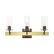 Beckett 3-Light Bath Vanity Light in Satin Brass & Bronze