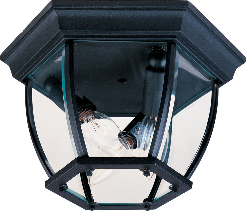 1029BK - Crown Hill 3-Light Outdoor Ceiling Mount in Black by Maxim Lighting