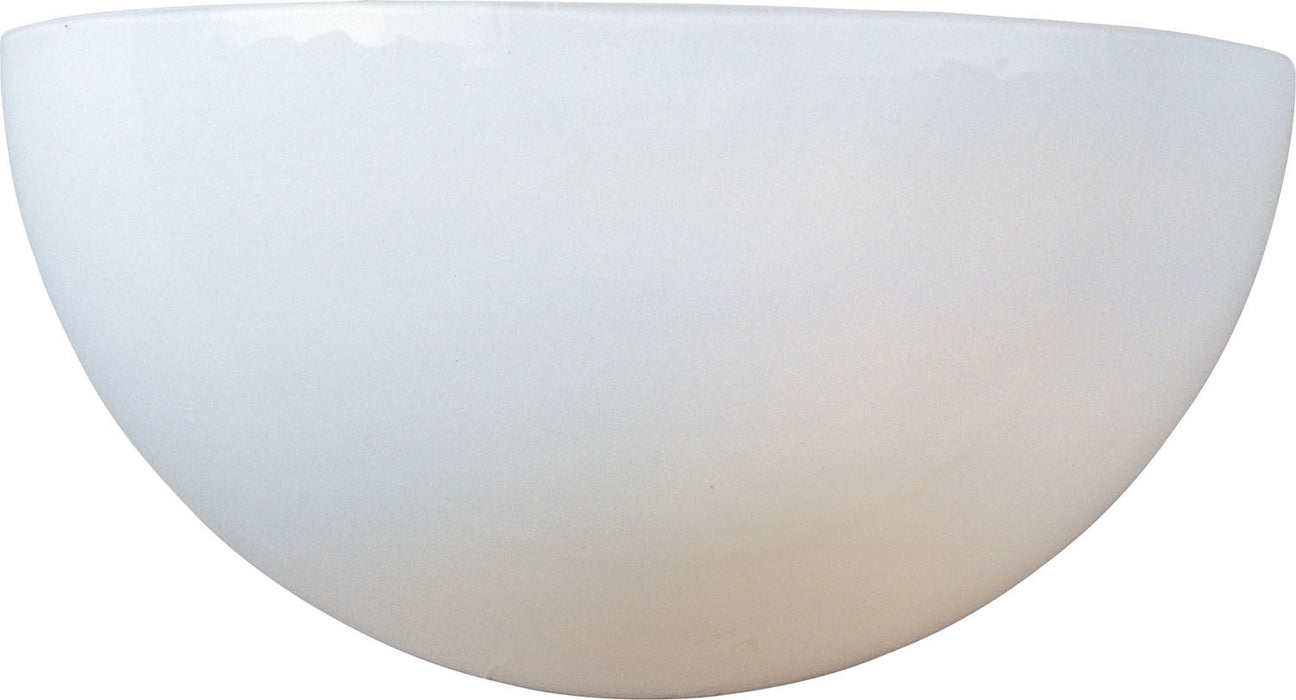 Essentials 1-Light Wall Sconce in White with White Glass - Lamps Expo