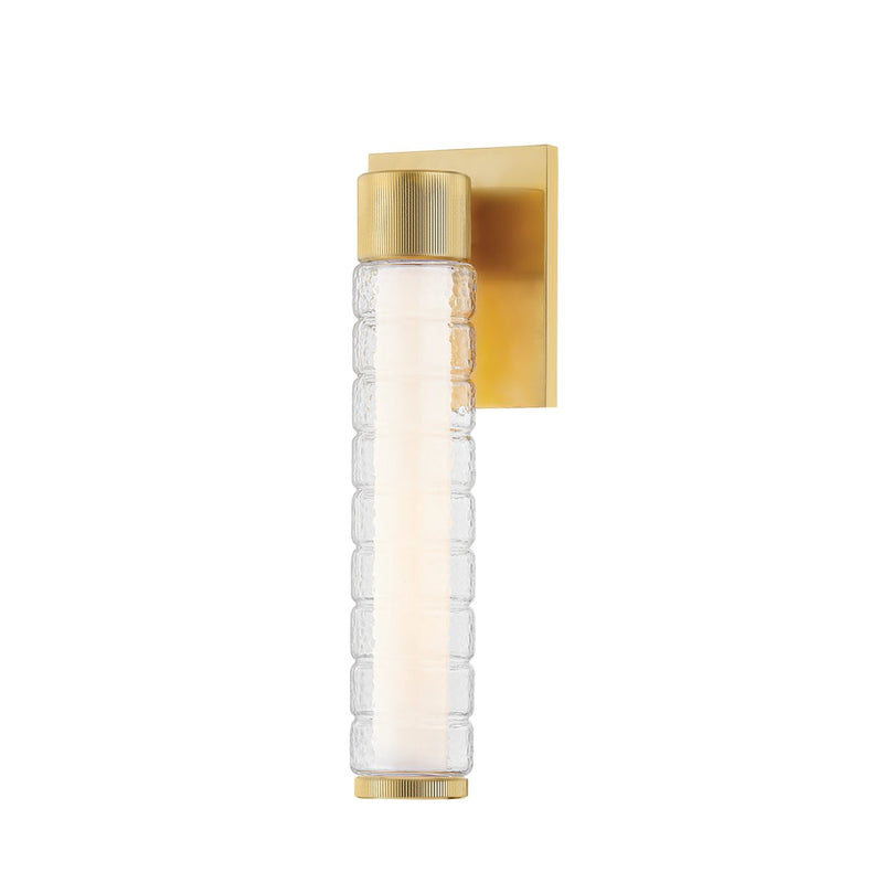 Castor Bath Sconce in Aged Brass